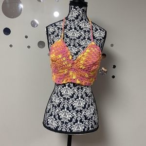 3 pice tank top with skirt and tie side short ( swimming wear)